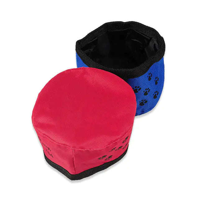 Portable Oxford Fabric Folding Pet Water Bowl