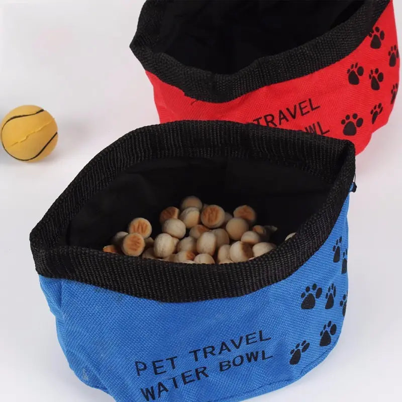 Portable Oxford Fabric Folding Pet Water Bowl