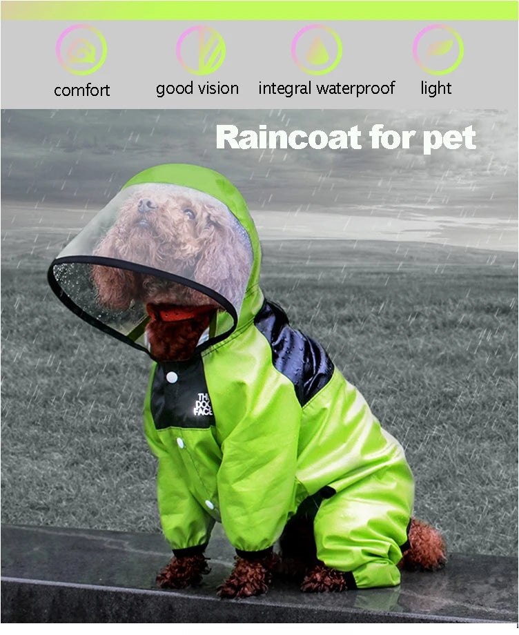 Personalized Pet Raincoat – Paw Chic Edition