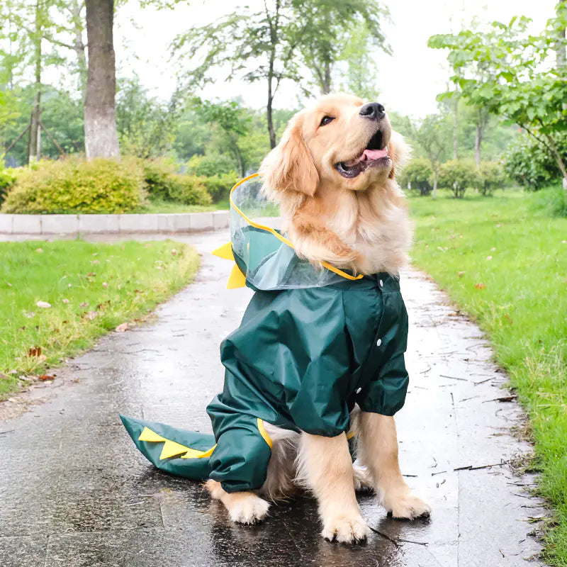 Waterproof Raincoat for Pets – 4-Leg Full Coverage