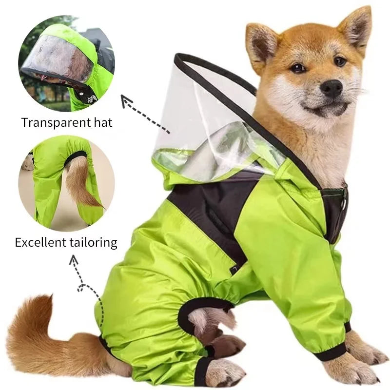 Personalized Pet Raincoat – Paw Chic Edition