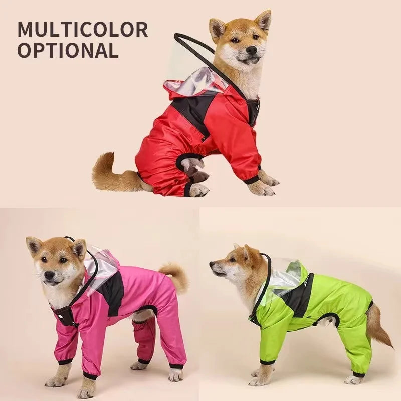 Personalized Pet Raincoat – Paw Chic Edition