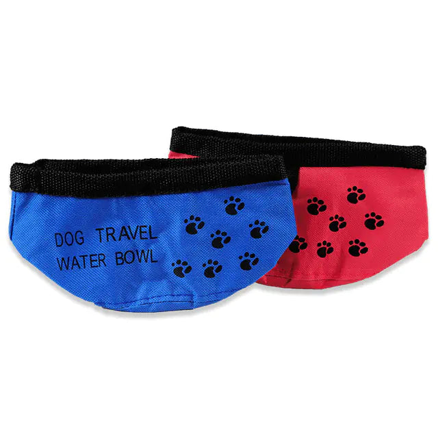 Portable Oxford Fabric Folding Pet Water Bowl
