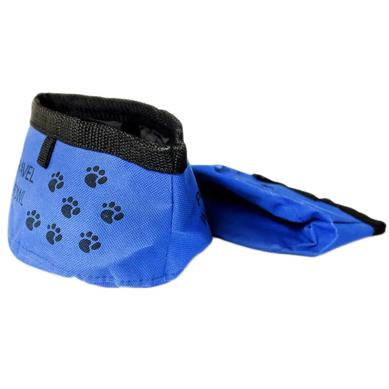Portable Oxford Fabric Folding Pet Water Bowl