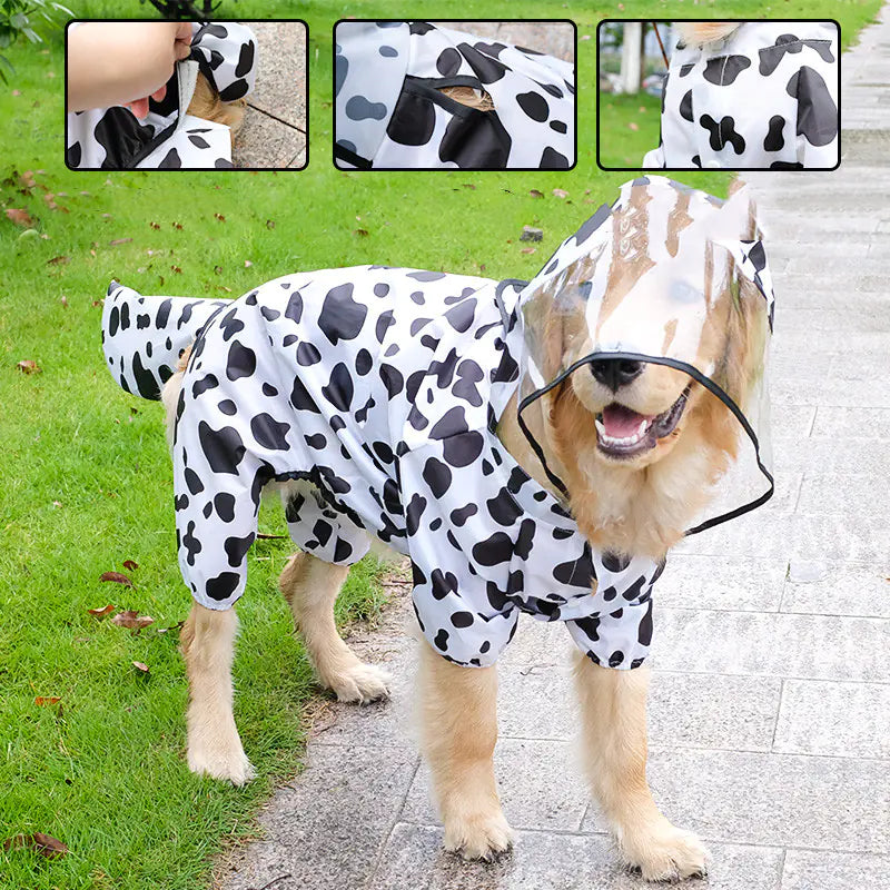Waterproof Raincoat for Pets – 4-Leg Full Coverage